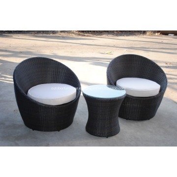 Balcón Rattan muebles precio exportador para el jardín